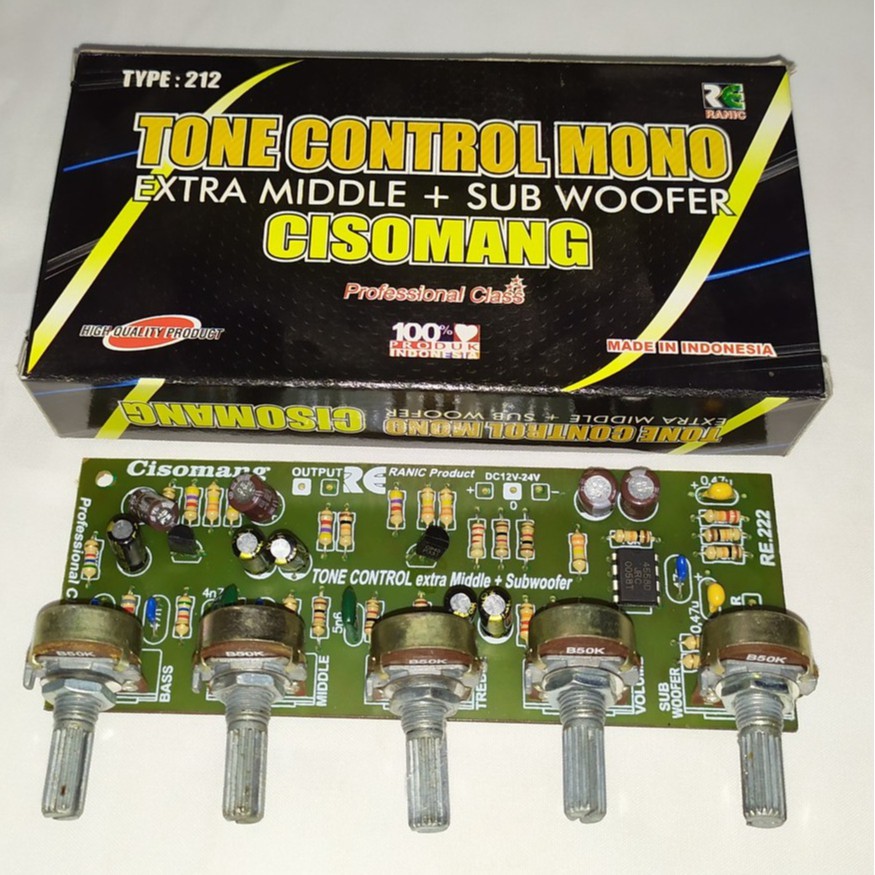 Jual Kit Tone Control Middle Subwoofer mono CISOMANG / KIT TONE CONTROL