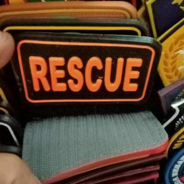 Jual patch ruber Rescue logo karet Rescue emblem karet Rescue | Shopee ...