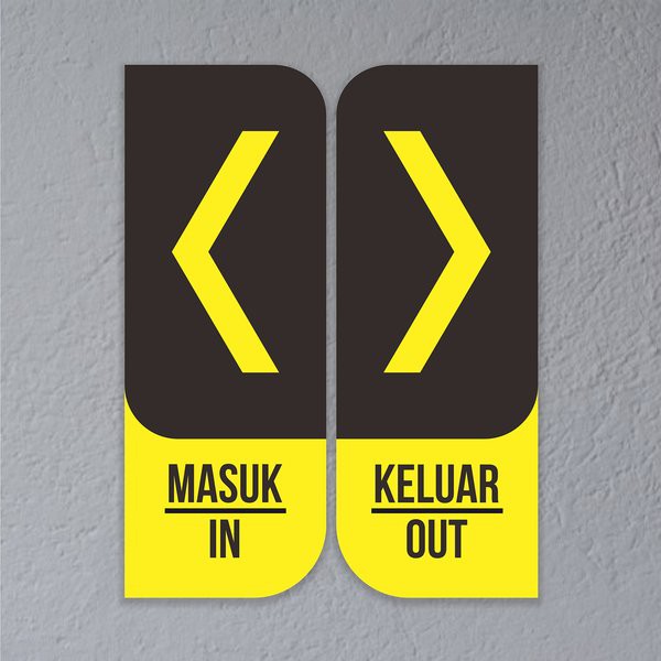 Jual Papan Tanda Sign Akrilik In & Out | Shopee Indonesia