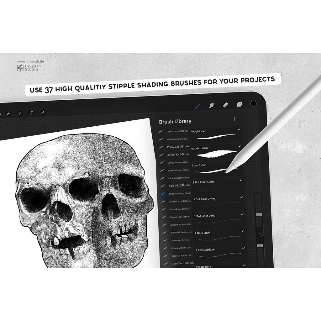 Jual Procreate Brush - Stipple Shading Studio for Procreate | Shopee ...