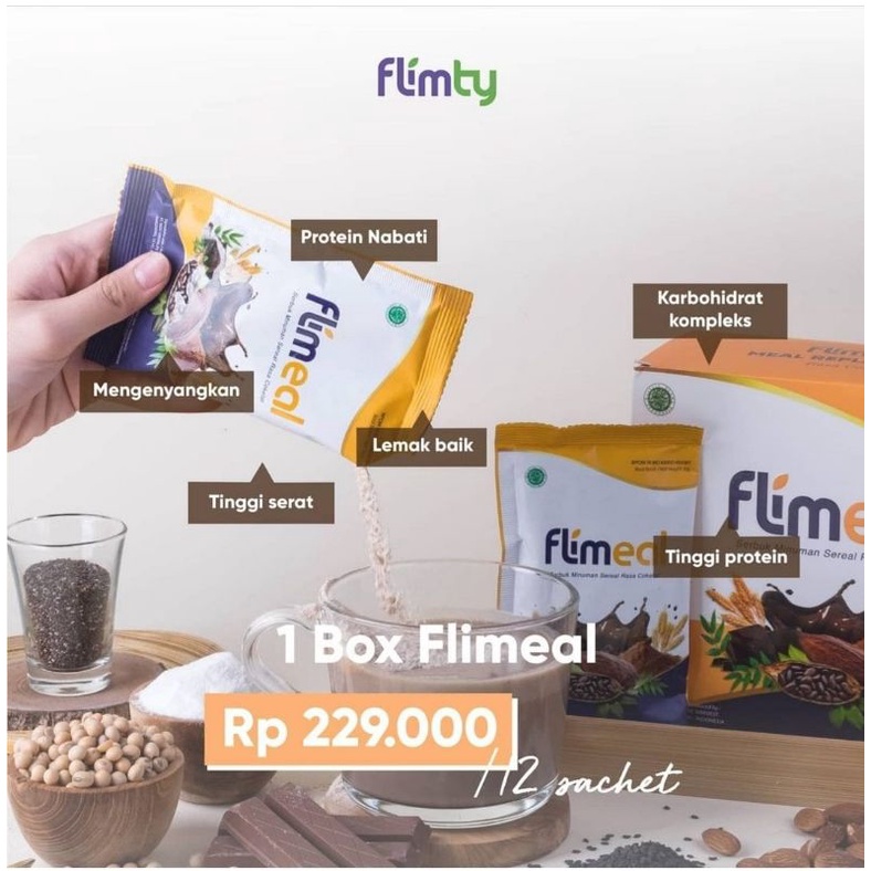 Jual Flimeal Flimty Meal Rasa Cokelat Diet Pengganti Makan Male ...