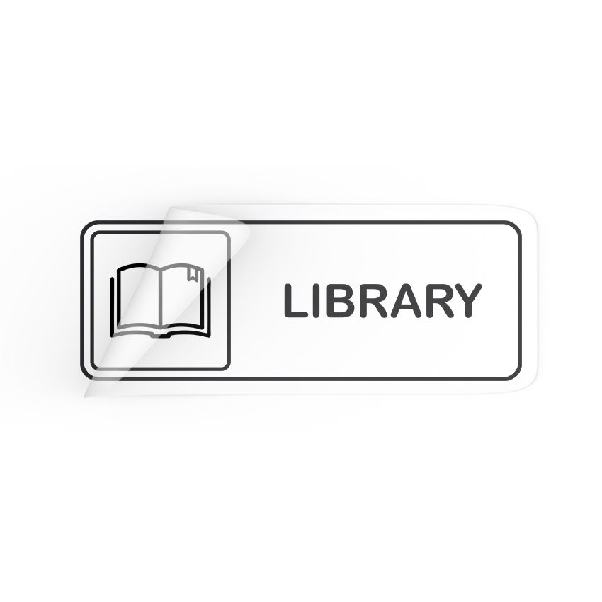 Jual library sticker library room sticker stiker penanda