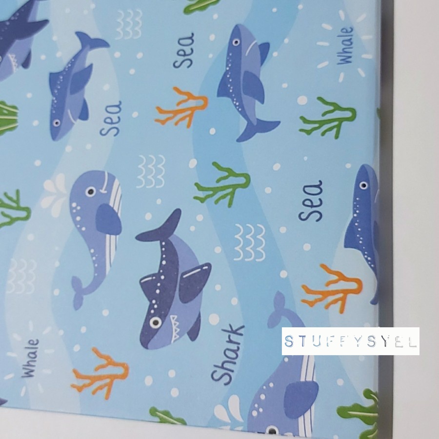 Jual Kertas Kado Motif Binatang Ikan Paus | Shopee Indonesia