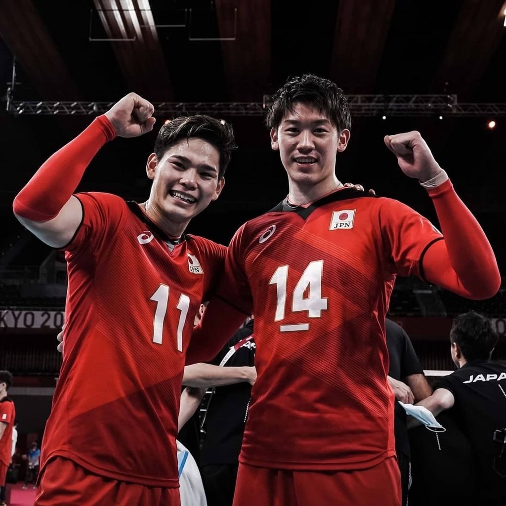 Jual Jersey Volleyball olympics 2020 Japan Jepang Team Merah Shopee