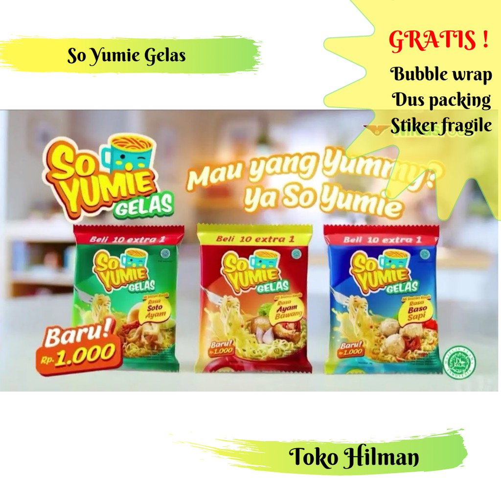 Jual Mie Gelas So Yumie Instant Rasa Soto Ayam Baso Dan Ayam Bawang 30g Shopee Indonesia 4352