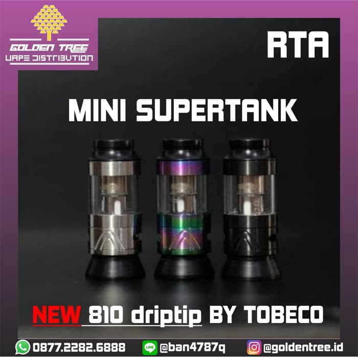 Jual RTA MINI SUPERTANK BY TOBECO 22 mm AUTHENTIC oten no clone coil ...