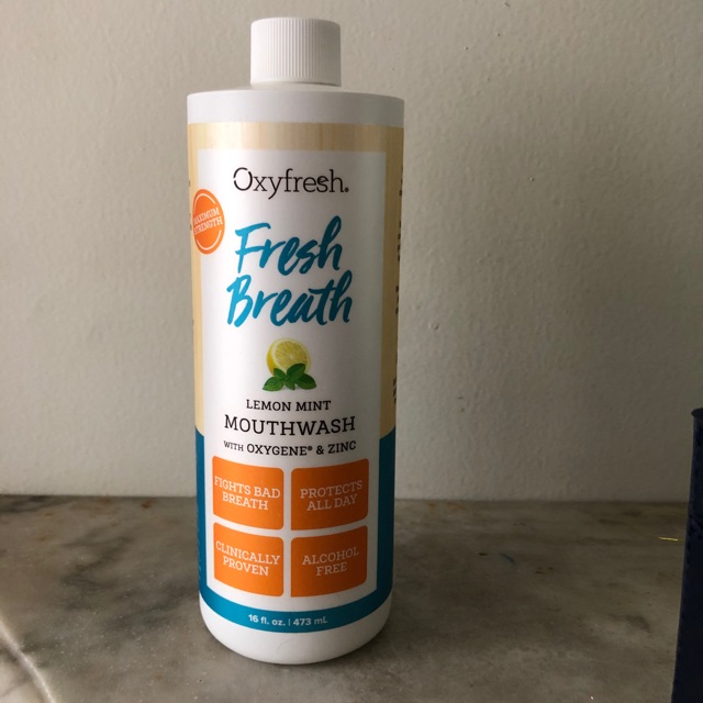 Jual Obat kumur Oxyfresh Mouthwash fresh breath Lemon 89mL atau 473 mL