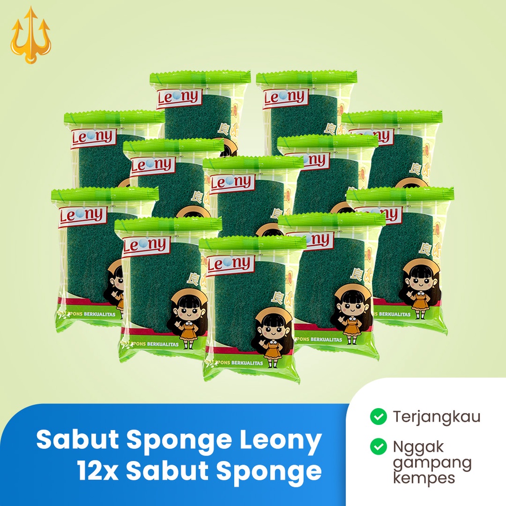 Jual Spon Cuci Piring Leony per lusin | Sabut Sponge | Dapur | Shopee ...