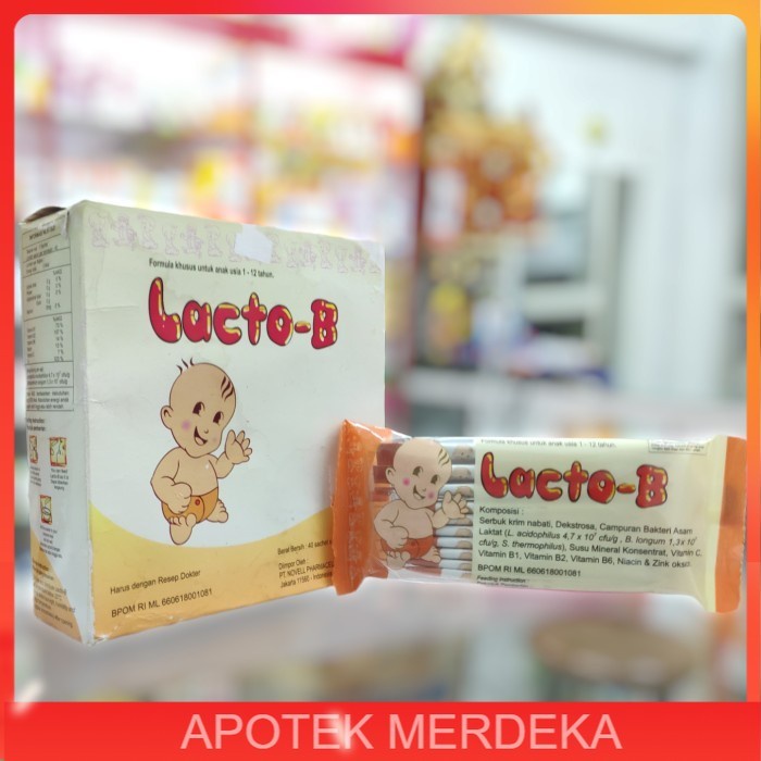 Jual Lacto B Sachet Probiotik / Obat Diare Bayi / Lacto-B | Shopee ...