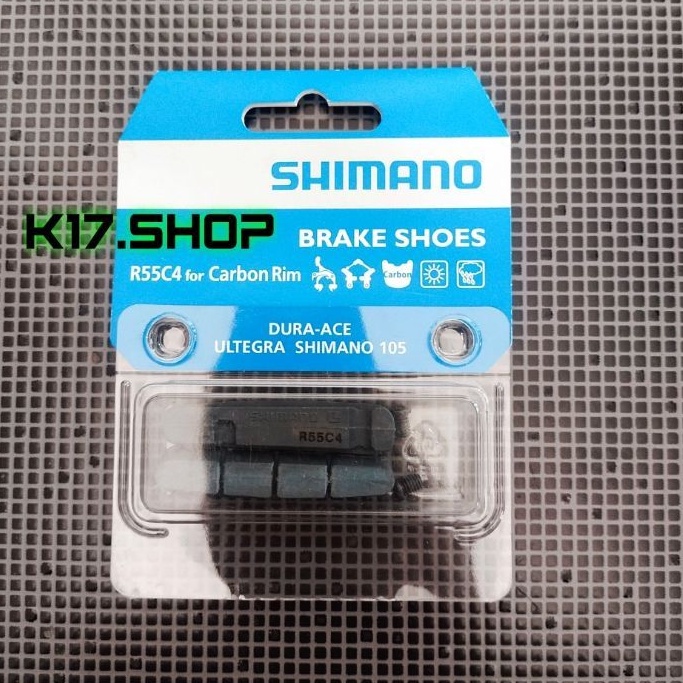 Jual Shimano Brake Shoe R55c4 For Carbon Rim Dura Ace Ultegra Shimano 105 Brake Pad Kampas Rem 9037