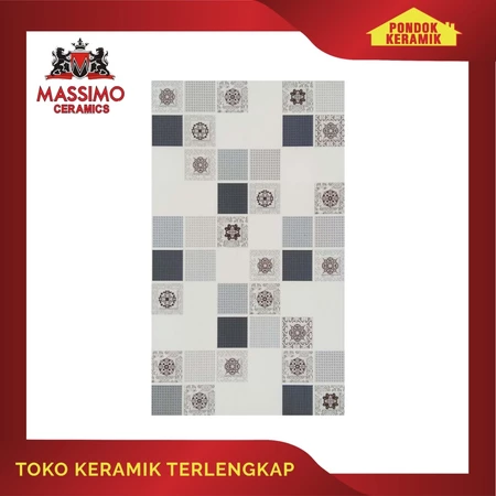 KERAMIK DINDING MASSIMO UKURAN 25X40 BIRMA L GREY