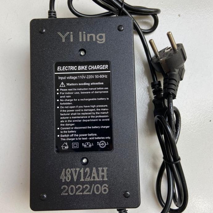 Jual Charger Aki Battery Sepeda Listrik 48V 12Ah Super Rider Unity