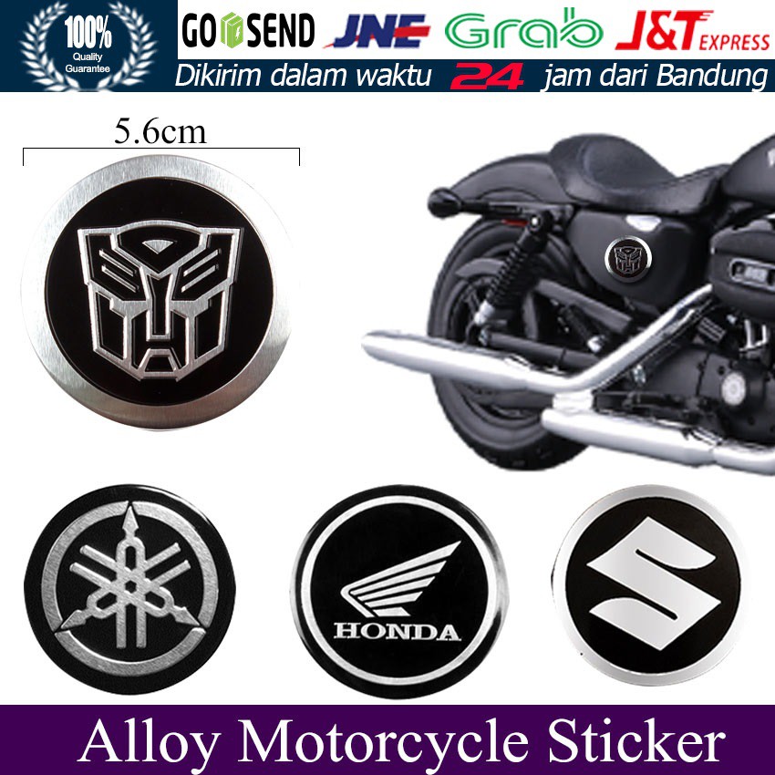 Jual 【Buy 1 Take 1】3D Aluminum Alloy Metal Brushed Motor Stickers ...