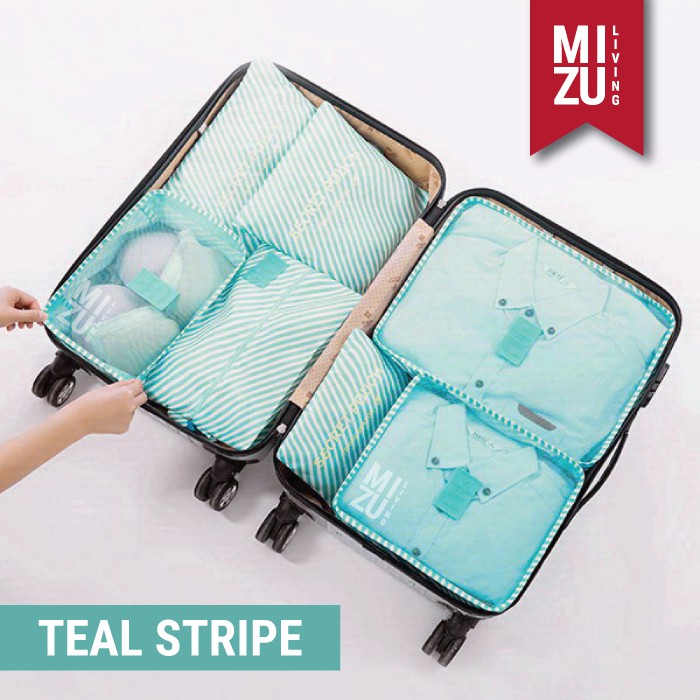 Jual SECRET POUCH Travel Packing Cubes 7in1 Storage Bag Organizer Tas
