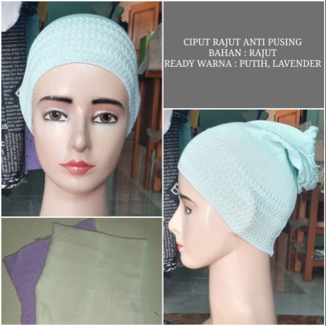 Jual CIPUT RAJUT ANTI PUSING | BANDANA RAJUT | ECER & GROSIR | MURAH ...