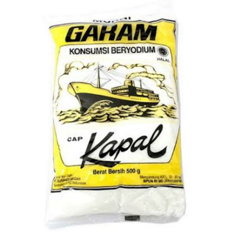Jual Garam Dapur Cap Kapal Kemasan 500gr | Shopee Indonesia