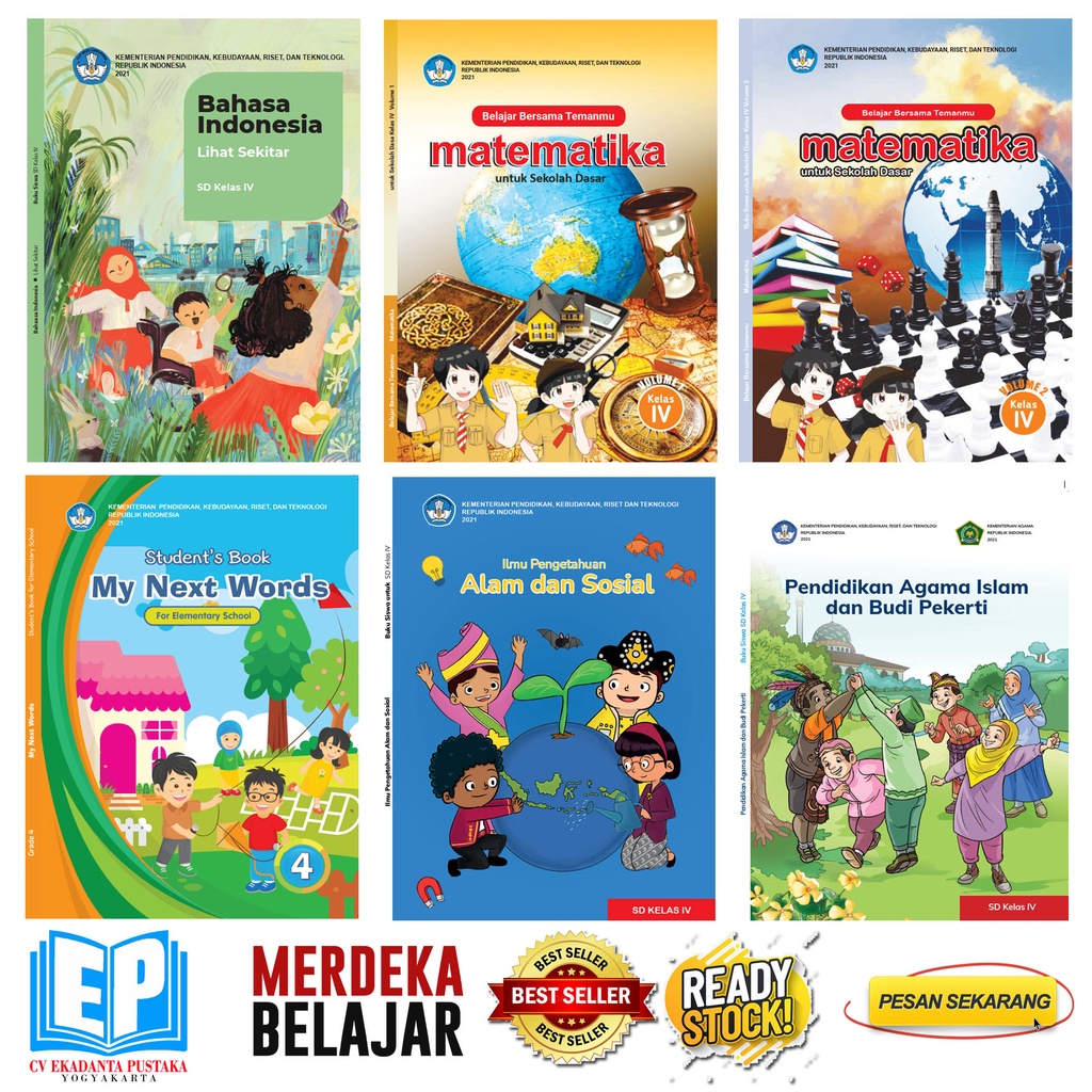 Jual Buku Paket SD Kelas 4 Kurikulum Merdeka | Shopee Indonesia