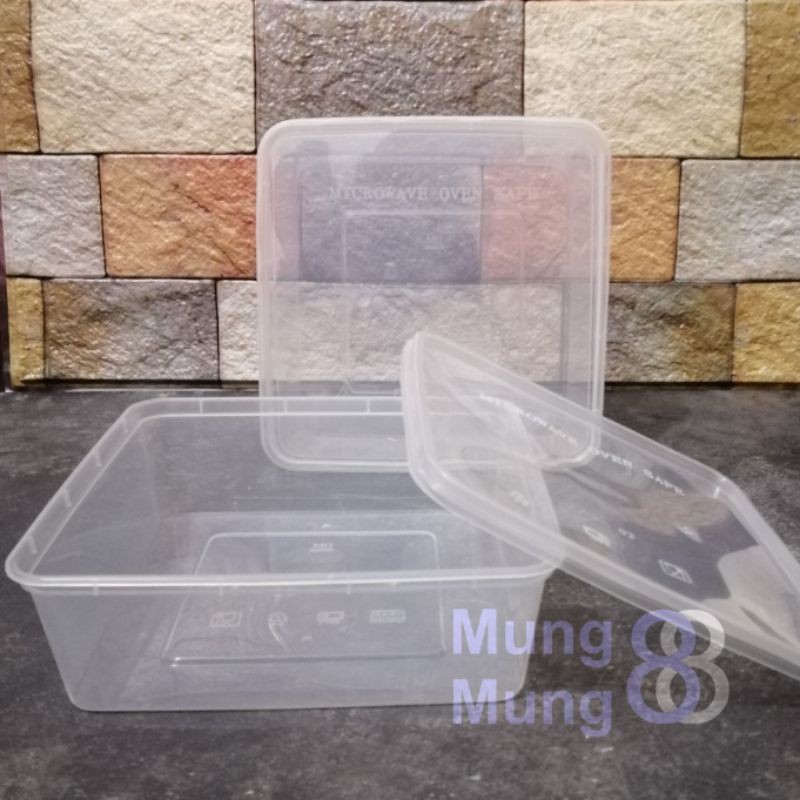 Jual Thinwall Dm 1000sq Food Container Dm 1000sq Kotak Makan 1000ml