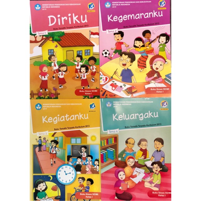 Jual Buku Tema SD kelas 1 semester 1 ( tema 1 , 2 , 3 , 4 ) | Shopee ...