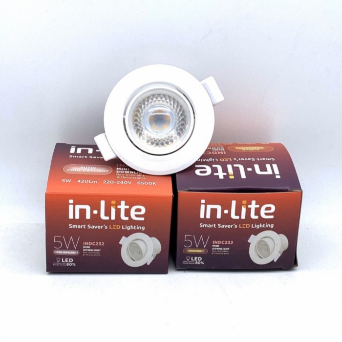 Jual Inlite LED Spotlight 5W Lampu Downlight 5 W INDC232 5Watt Kyanite ...