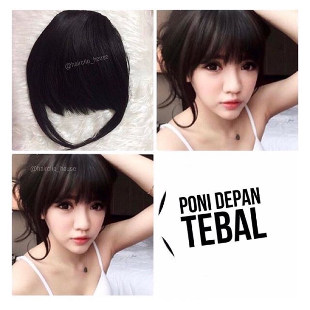 Jual Poni Depan Flat Bangs Poni Palsu Alita Shopee Indonesia