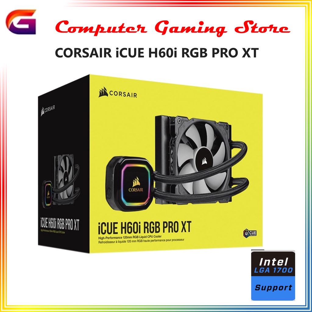 Jual Corsair Icue H60i Rgb Pro Xt Liquid Cpu Cooler 120mm Amd Intel Shopee Indonesia