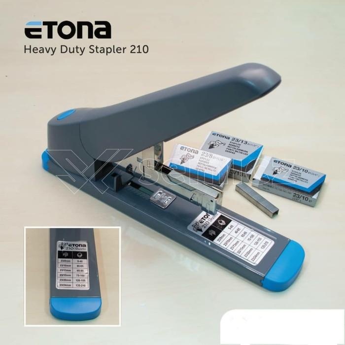 Jual Stapler Etona 210 Heavy Duty/ Stapler Besar 200 Lbr + Bonus Isi 2 ...
