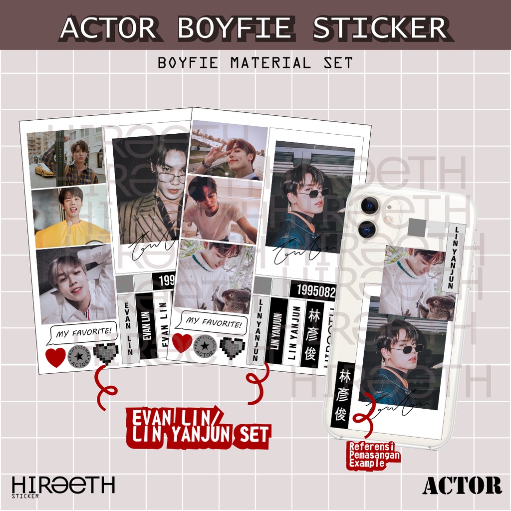 Jual Stiker Boyfie Material Aktor korea china Aesthetic Sticker tumblr ...