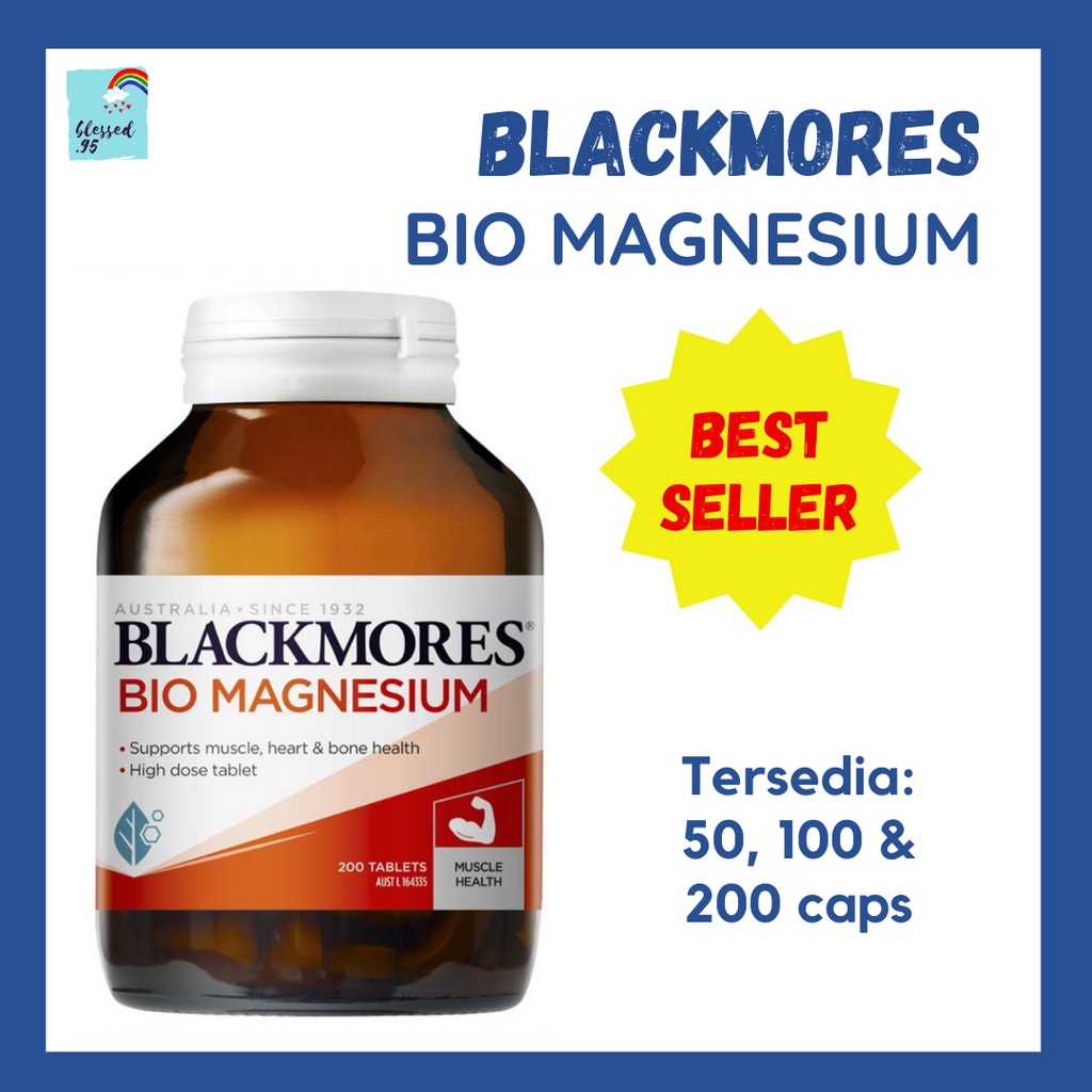 Jual Blackmores Bio Magnesium Ori Australia 50 100 200 Caps Shopee