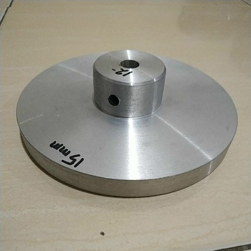 Jual Pulley papas noken as diameter 6 inch as 12 mm jalur rata 15 mm ...