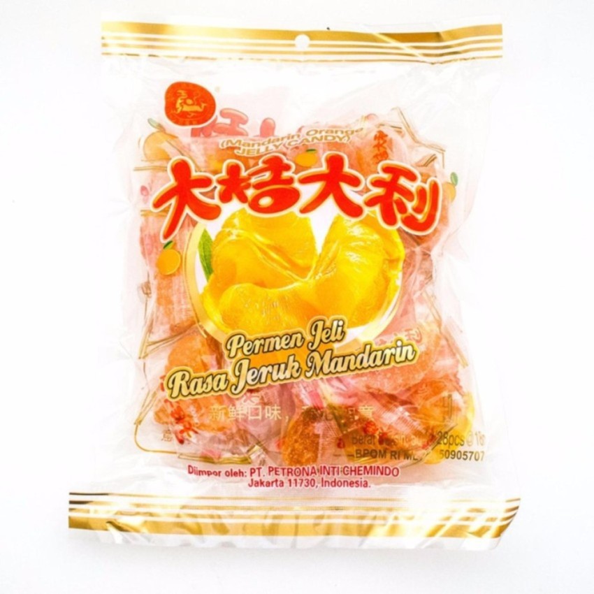 Jual Permen Imlek Jelly Rasa Jeruk Mandarinpermen Imlekjelly Candy Orange Shopee Indonesia 8006