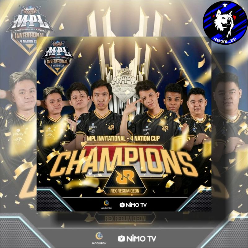 Jual (PROMO HARI INI) POSTER EDISI CHAMPIONS EVOS RRQ ALTER EGO ONIC ...
