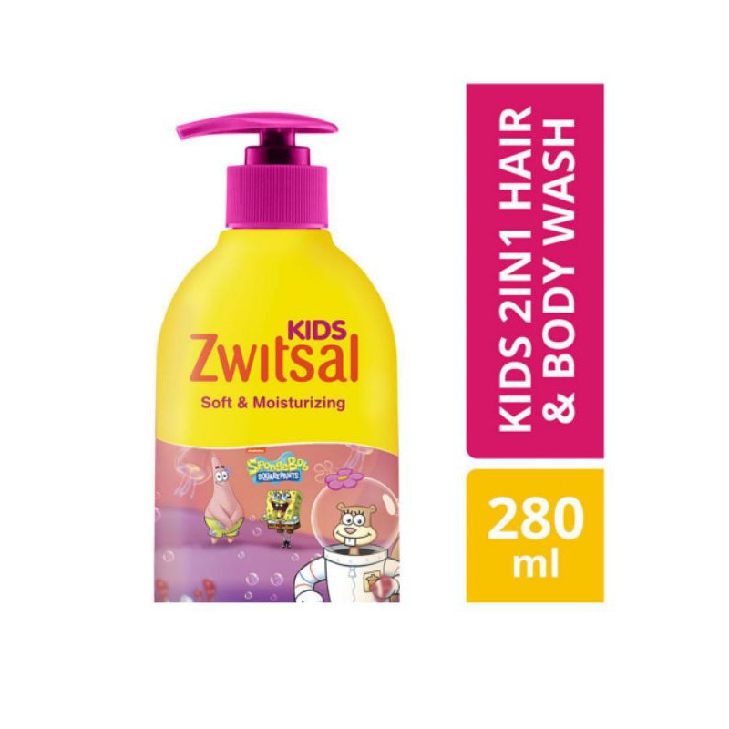 Jual ZWITSAL Kids 2in1 Hair & Body Wash Soft & Moisturizing 280 ml