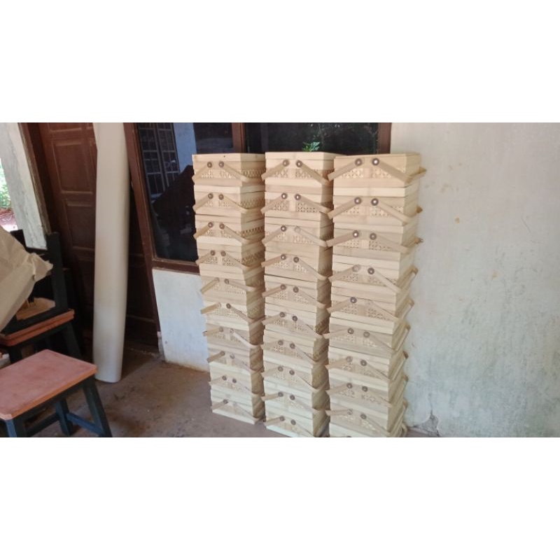 Jual rantang kotak dari bambu | Shopee Indonesia