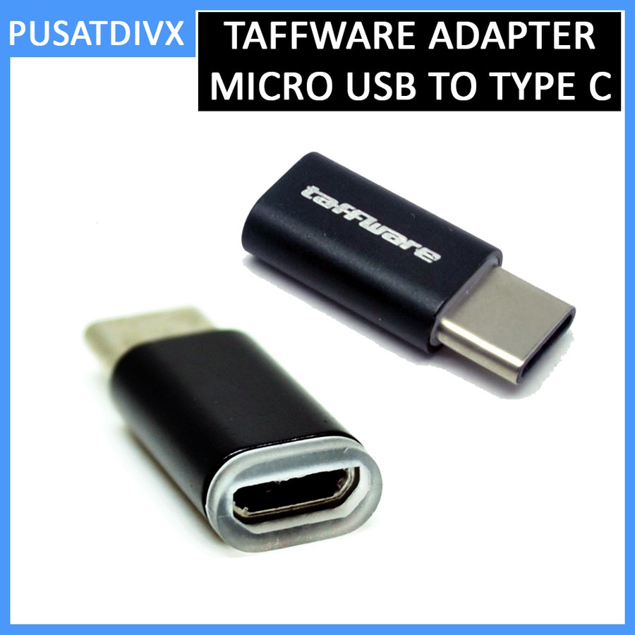 Jual Taffware Adapter Converter Micro Usb To Usb Type C Aluminium