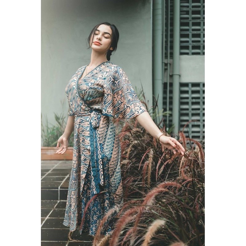 Batik sale kimono dress