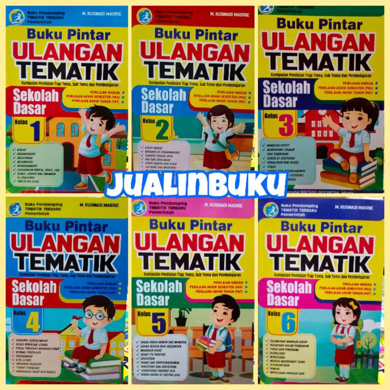 Jual Buku Pintar Ulangan Tematik SD Kelas 1 - 6 / BI | Shopee Indonesia