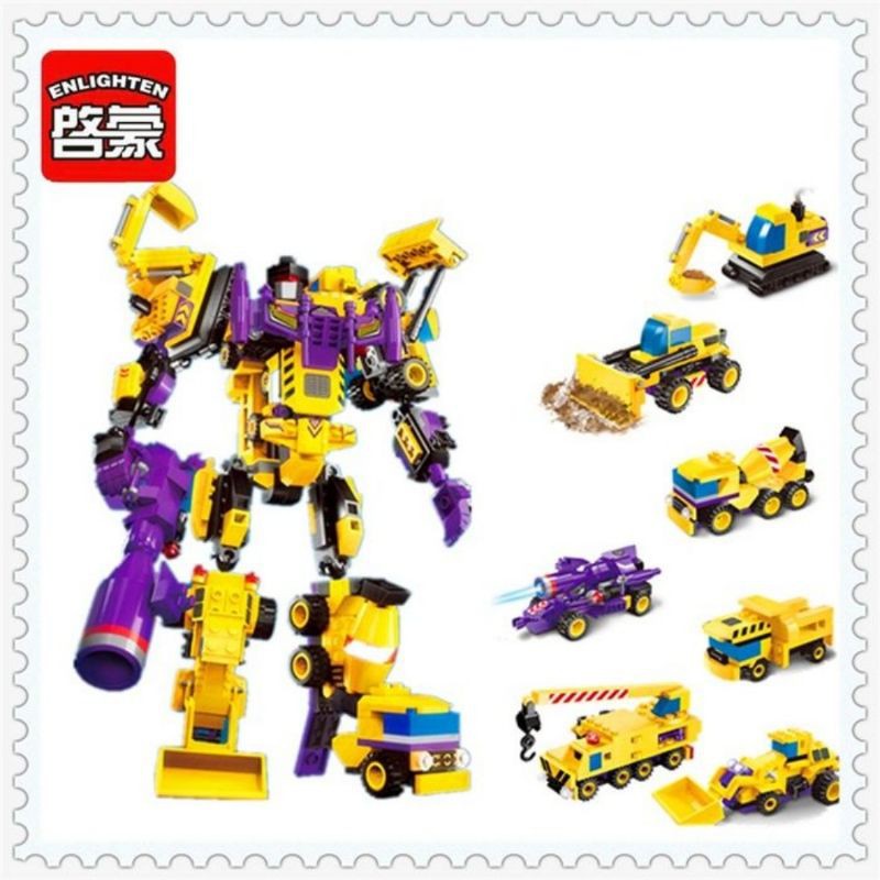 Jual Paket Lego Block Mobil Konstruksi Jadi Robot Transformers 8 in 1 ...