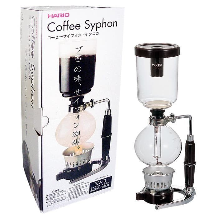 Hario Coffee Syphon Vacuum Coffee Maker, TCA-5, Black, 41.5 X 12.5 X 16
