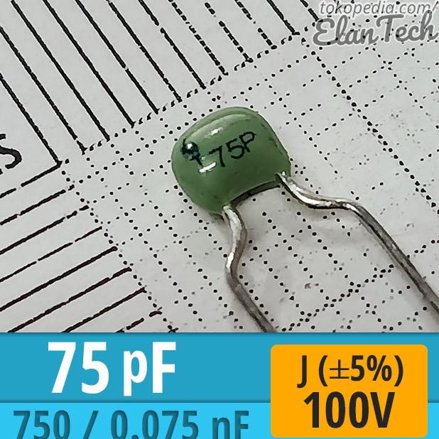 Jual 75pF / 750 MLCC Torch Ceramic Capacitor 75 pF Kapasitor elant33 ...