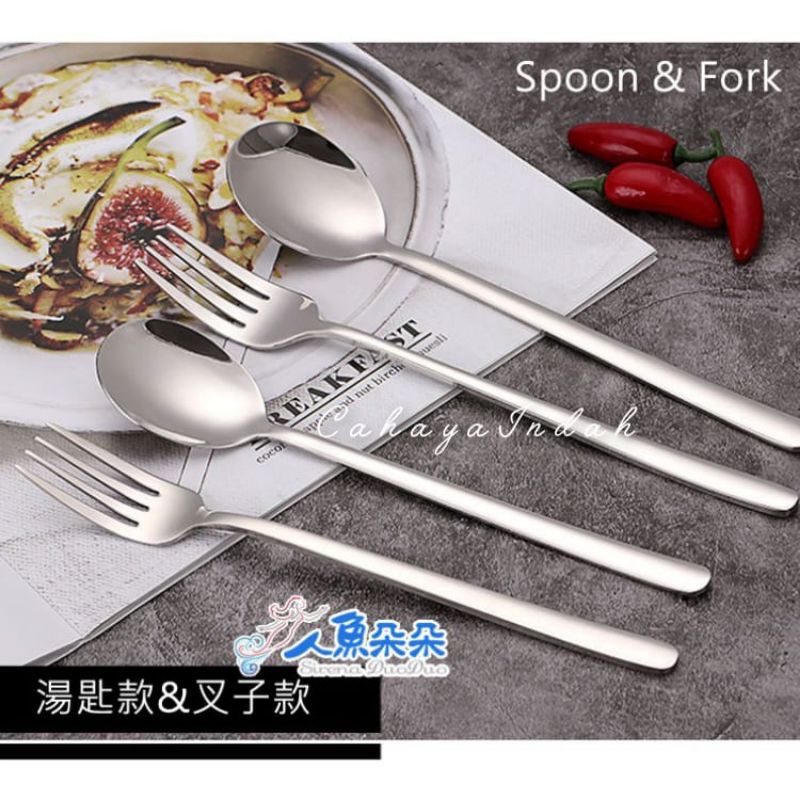 Jual Sendok Garpu Makan Korea Alat Makan Korea Sujeo Stainless Tebal