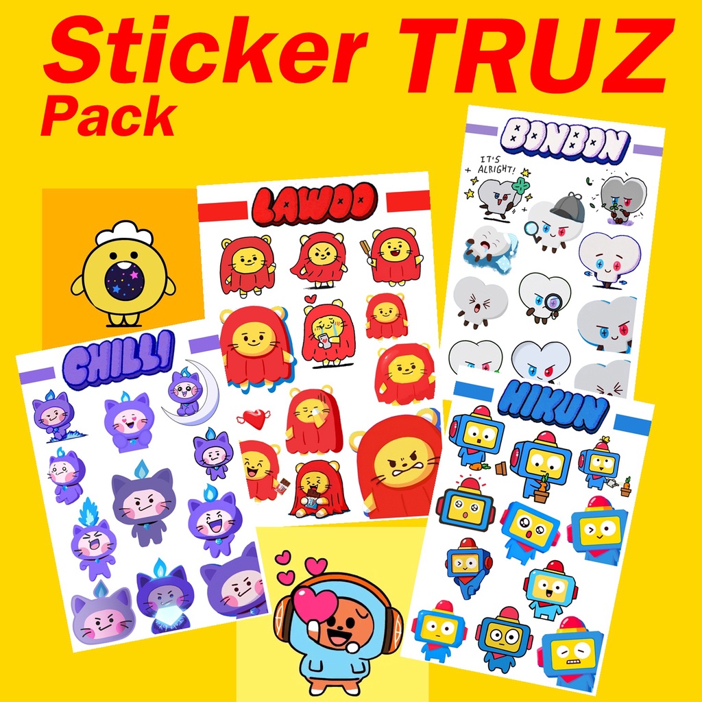 Jual Sticker Pack Truz Treasure A6 Stiker Kpop | Shopee Indonesia