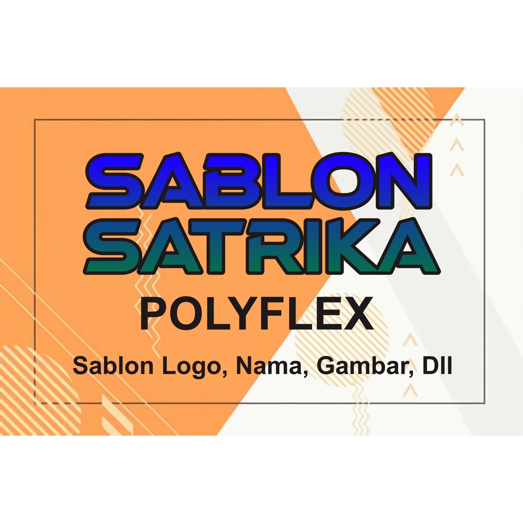 Jual Sablon Polyflex Satuan Bisa Distrika | Shopee Indonesia