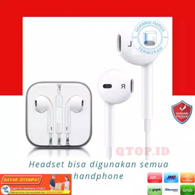 Jual Headset Earphone In-Ear Original Dengan Kabel Jack 3,5mm ...