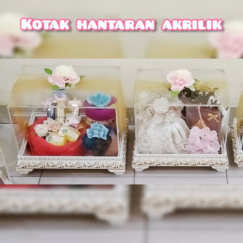 Jual Hias Kotak Hantaran Akrilik Hantaran Pernikahan Lamaran Tunangan