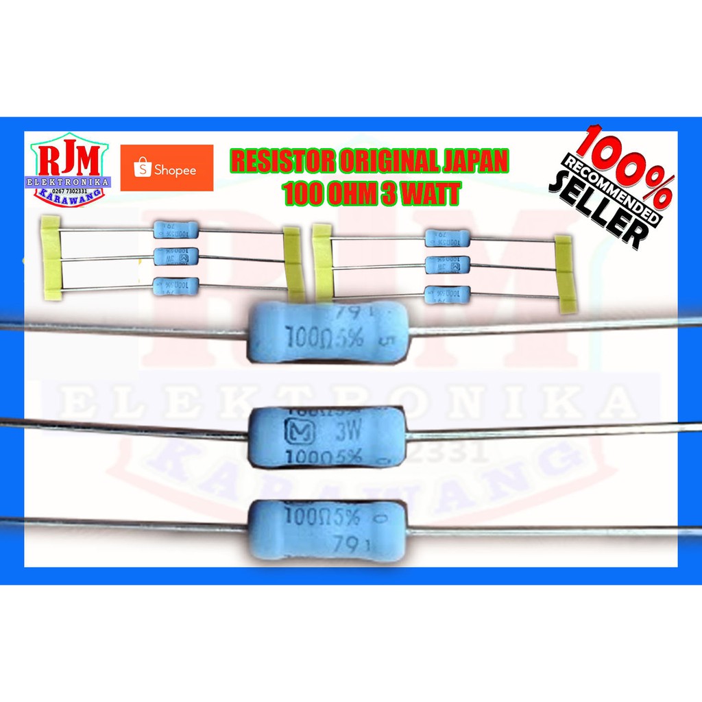 Jual Resistor original japan 100 ohm 3watt | Shopee Indonesia