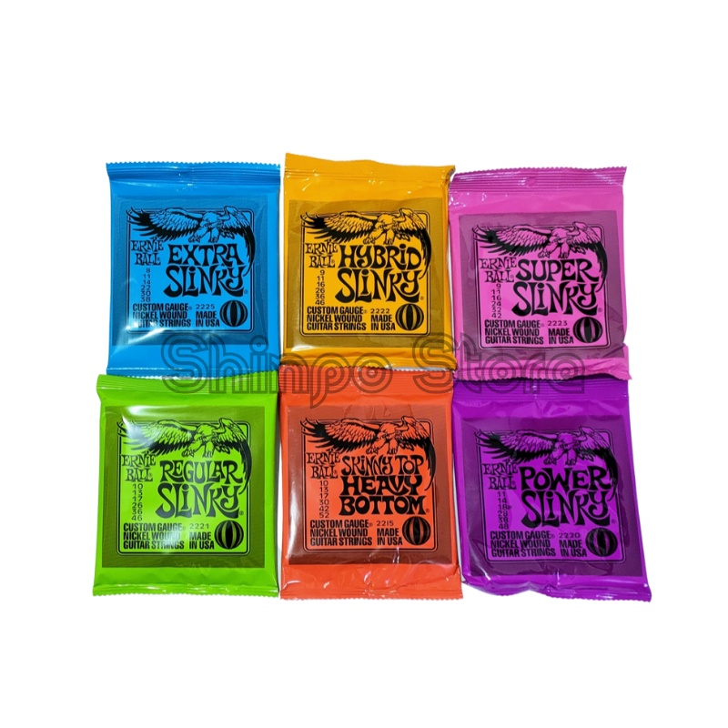 Senar Gitar Elektrik Ernieball String Ernie Ball Slinky Cobalt 0.8, 0.9, 0.10, 0.11 Set