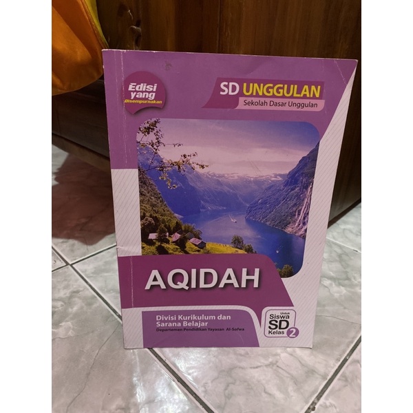 Jual Preloved Buku Aqidah Sd Unggulan Pustaka Sofwa Sekolah Dasar Kelas 2 Dua Divisi Kurikulum 6488