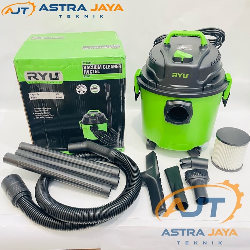 Jual RYU Mesin Vacum Cleaner 15L 3in1 Basah Kering Multifungsi Alat ...