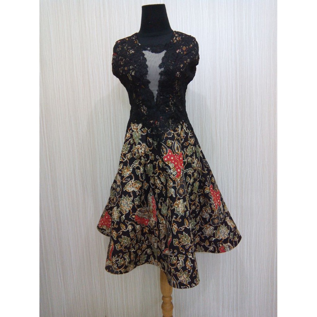 Batik dress outlet pesta